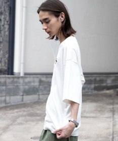 WEGO 【ユニセックス着用ITEM/綿100%/SMLサイズ展開】リラックスフィットワンポイントT（S）