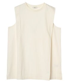 earth music&ecology ボクシーノースリーブチュニック