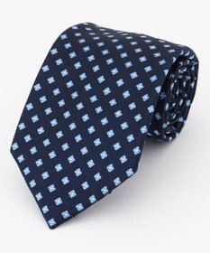 J.PRESS MEN 【VINTAGE JACQUARD COLLECTION】小紋柄 ネクタイ ネイビー系8