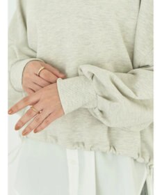 earth music&ecology 裏毛ドロストプルオーバー