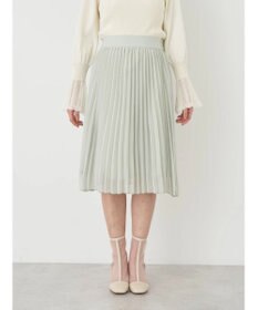earth music&ecology すきな丈シフォンプリーツスカート