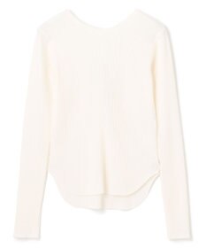 BEIGE， 【洗える】GLOBE / コットンリブ前後2WAYカットソー