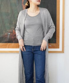 TOQUE 〈大草直子さんアドバイザー〉【天然素材】アルパカシルクリブ ロングT