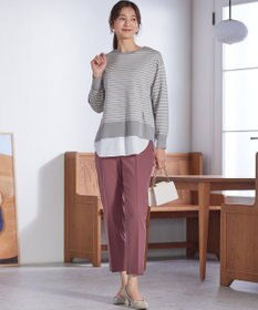 ANY SIS 【洗える】サイドスリット ニット