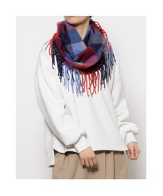 UNBILLION カシュネ cache nez / チェックサイドフリンジスヌード