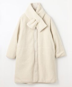 ANY L 【マフラー付き】キルトリバーシブルコート