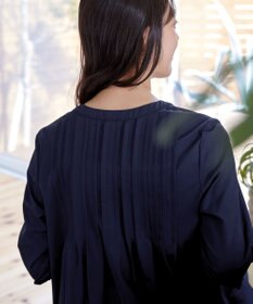 Tiaclasse 【洗える】ランダムタックチュニックワンピ―ス