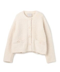 UNFILO 【STORY×UNFILO】シャギーニット カーディガン グレージュ