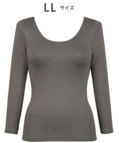 Wing あったかインナー　【ラクのびサーモ】　裏起毛　綿混　８分袖　ウイング／ワコール　EL6811