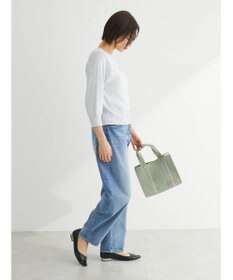 Green Parks ラメ５分袖コンパクトニットプルオーバー