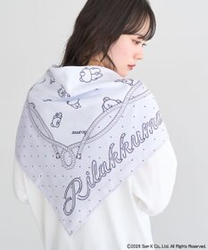 earth music&ecology 【予約】リラックマ×earth アソートドットスカーフ