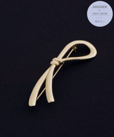 #Newans 【セレモニーにも】シングルリボンブローチ