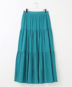 Feroux 【洗える】コットンボイルティアード スカート