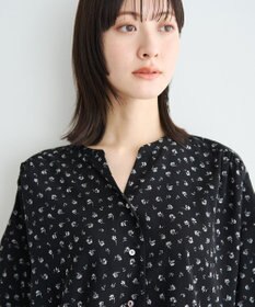 YECCA VECCA 2wayボリューム袖花柄ブラウス