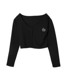 WEGO 【2点SET】ワンポイント刺繍キャミセットカーデ