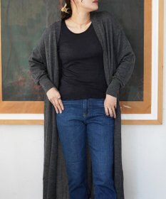 TOQUE 〈大草直子さんアドバイザー〉【天然素材】アルパカシルクリブ ロングT