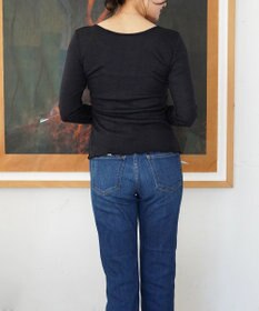 TOQUE 〈大草直子さんアドバイザー〉【天然素材】アルパカシルクリブ ロングT