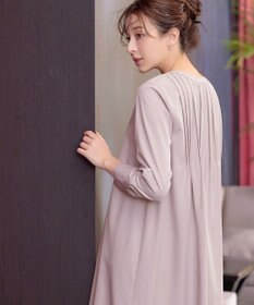 Tiaclasse 【洗える】ランダムタックチュニックワンピ―ス