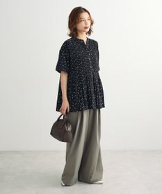Green Parks マジョリカプリーツスキッパーブラウス