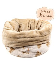 PET PARADISE ペットパラダイス くまちゃん織り 遠赤外線  筒型 寝袋  Ｌ