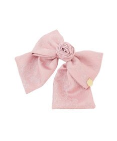 Maison de FLEUR ローズリボンジャカードバレッタ