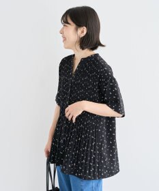 Green Parks マジョリカプリーツスキッパーブラウス