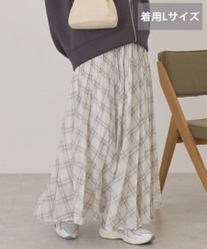 AMERICAN HOLIC 【選べる丈】チェックシアープリーツスカート