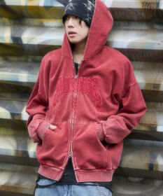 WEGO 【ユニセックス着用ITEM/SMLサイズ展開】グラフィックZIPパーカー