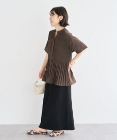 Green Parks マジョリカプリーツスキッパーブラウス