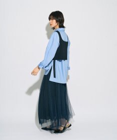 YECCA VECCA 【archive】レースブロッキングチュールスカート