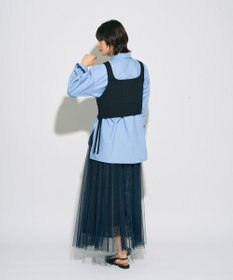 YECCA VECCA 【archive】レースブロッキングチュールスカート