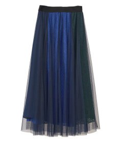 YECCA VECCA 【archive】レースブロッキングチュールスカート