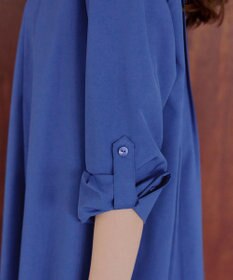 Tiaclasse 【洗える】ランダムタックチュニックワンピ―ス