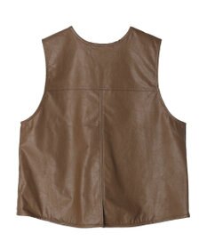 Green Parks フェイクレザーベスト