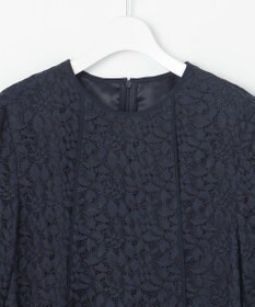 自由区 S 【洗える】フラワーリーフコードレース ワンピース