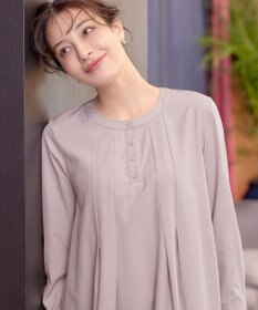 Tiaclasse 【洗える】ランダムタックチュニックワンピ―ス