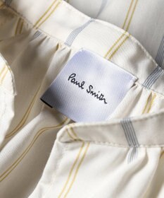 Paul Smith ストライプギャザースリーブ ブラウス