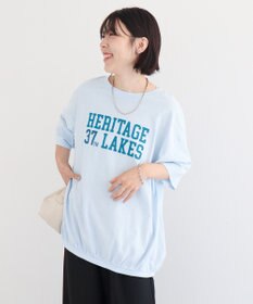 Green Parks カレッジロゴ刺繍５分袖チュニック