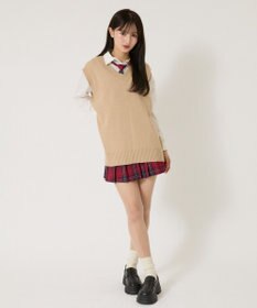 WEGO 【SCHOOLITEM】無地ニットベスト