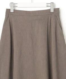 23区 【セットアップ対応】リネンレーヨンストレッチ フレア スカート