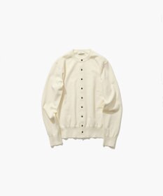 ATON FINE COMPACT COTTON | クルーネックカーディガン