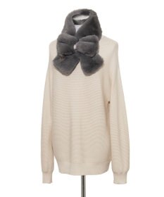 MOONBAT 【新色追加】PAUL & JOE ACCESSOIRES フェイクファーリボンマフラー