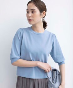 組曲 S 【UVケア・接触冷感】MINA 6分袖ニットプルオーバー