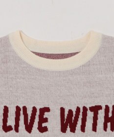 WEGO レタリングニットプルオーバー