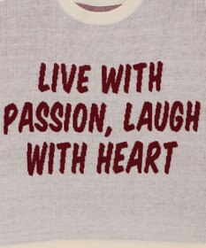 WEGO レタリングニットプルオーバー