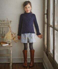 組曲 KIDS 【150-160cm】Chocolat de check キュロット