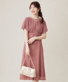 ANY SIS 【Lily Calin】ナローフレアレース ドレス