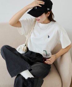 WEGO 【洗える/綿100%】USPOLOワンポイントTシャツ