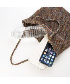 UNBILLION カシュカシュ cachecache / ラメ糸編みトートバッグ