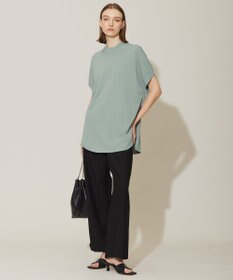 ICB 【洗える】ワッシャーツイル ワイドストレートパンツ